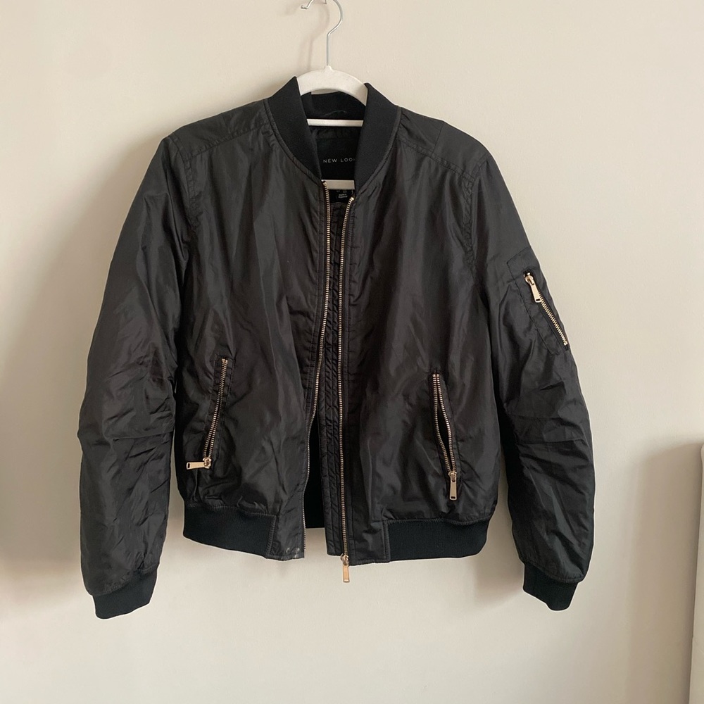 Black Bomber Jacket